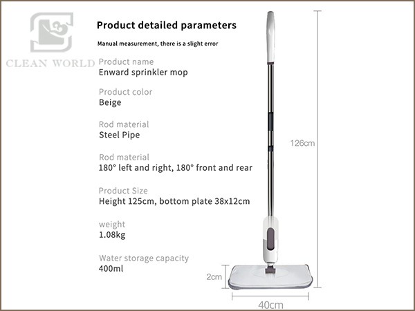 water spray mop feature