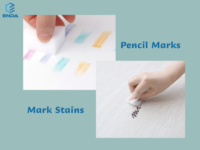 pencil crayon marks on walls