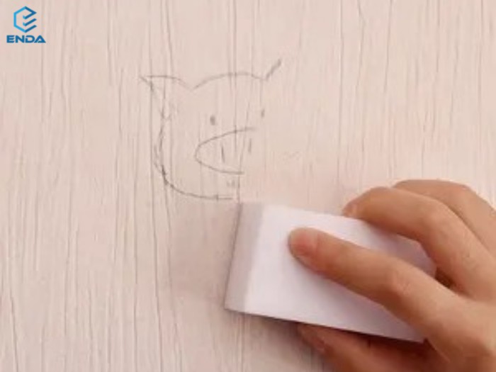 pencil marks on wall
