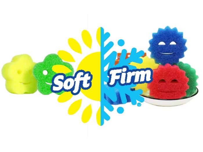 Temperature-sensitive cleaning sponge