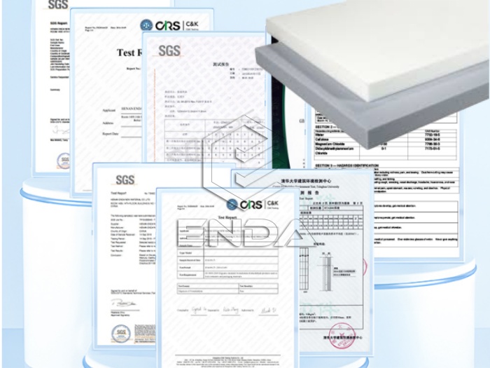 Compliant security melamine foam