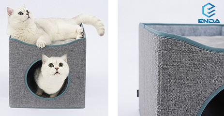 Double-layer Folding Breathable Cat Villa