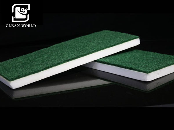 magic melamine sponge with scouring pad