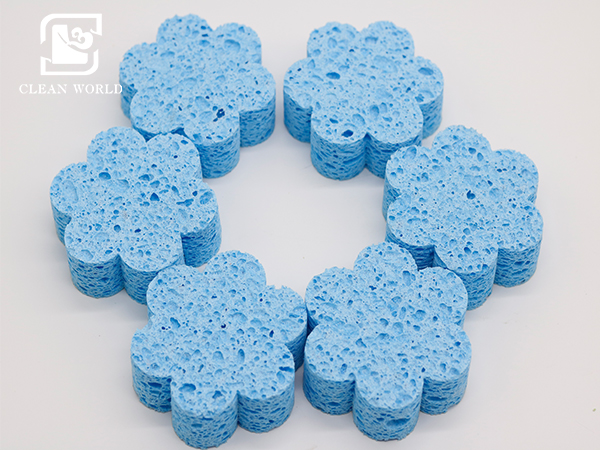 flower shape cellulose sponge