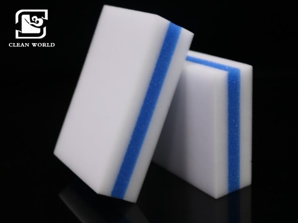 three layers of compound melamine foam sponges