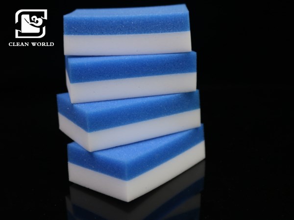 compound melamine foam with PU sponge