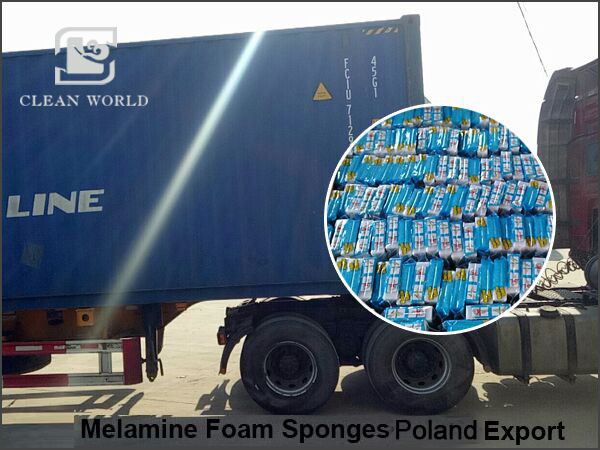 melamine foam sponge exported to Poland