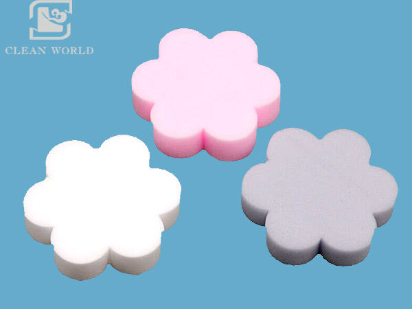 flower shape customized melamine foam sponge manufacturer