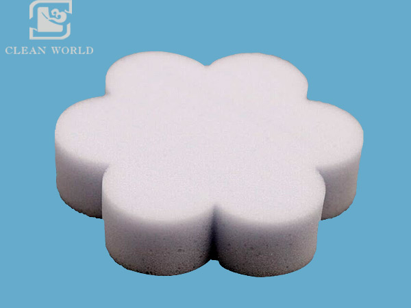 flower shape melamine foam cleaning sponge