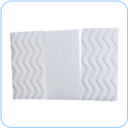 Customized embossing of nano sponge