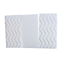 Customized embossing of nano sponge