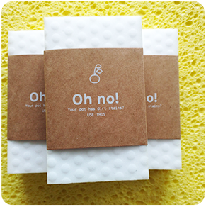 Customized logo of nano sponge