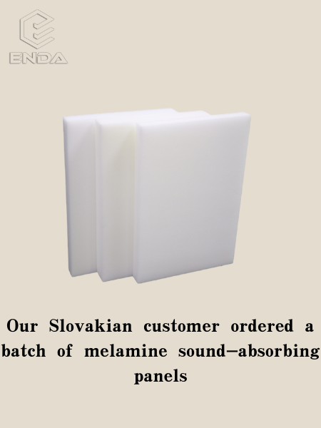 Our Slovakian customer ordered a batch of melamine sound-absorbing panels
