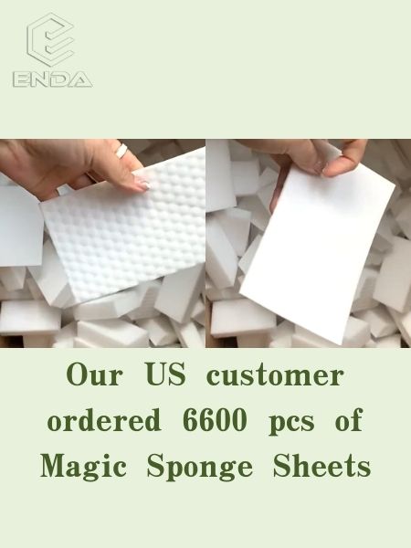 Our US customer ordered 6600 pcs of Magic Sponge Sheets
