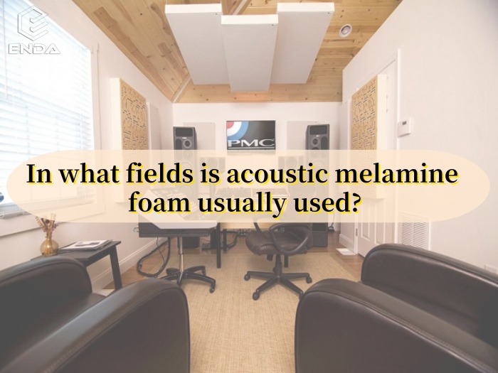 In what fields is acoustic melamine foam usually used?