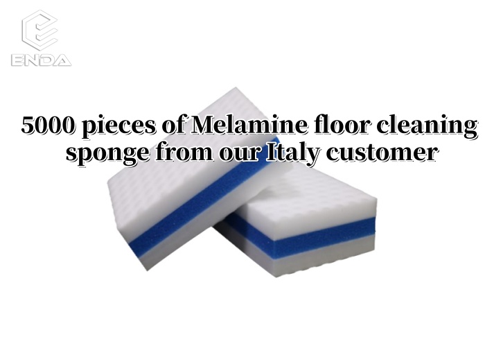 5000 штук меламиновой губки для чистки пола от нашего клиента из Италии скоро будут запущены в производство.