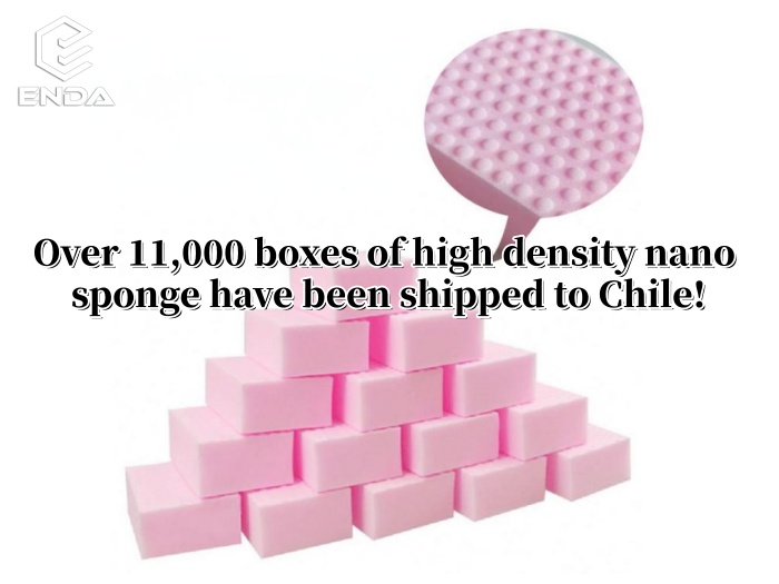 В Чили было отправлено более 11 000 коробок наногубки высокой плотности!