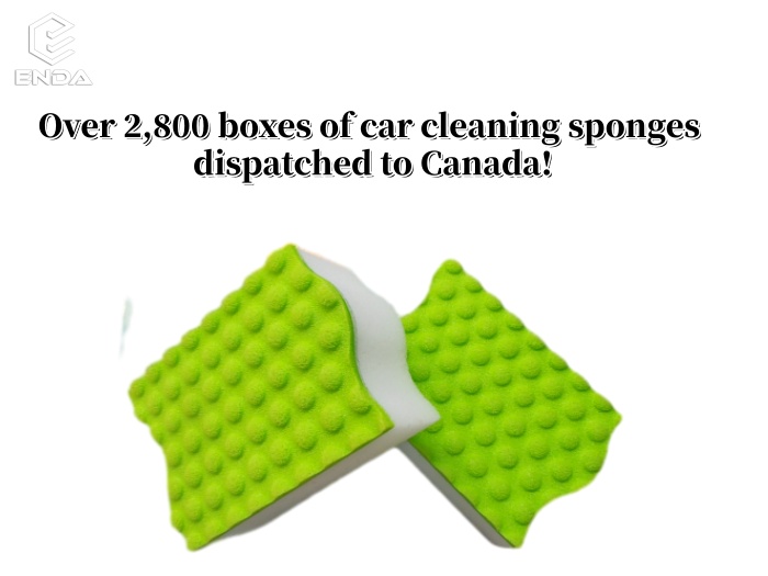 Over 2,800 boxes of car cleaning sponges dispatched to Canada!