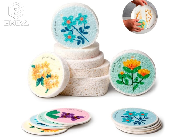 custom printing cellulose sponge