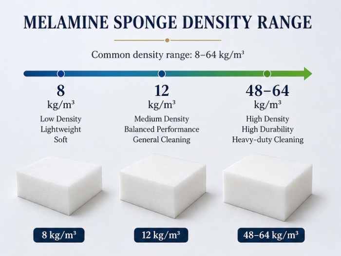  melamine sponge density range