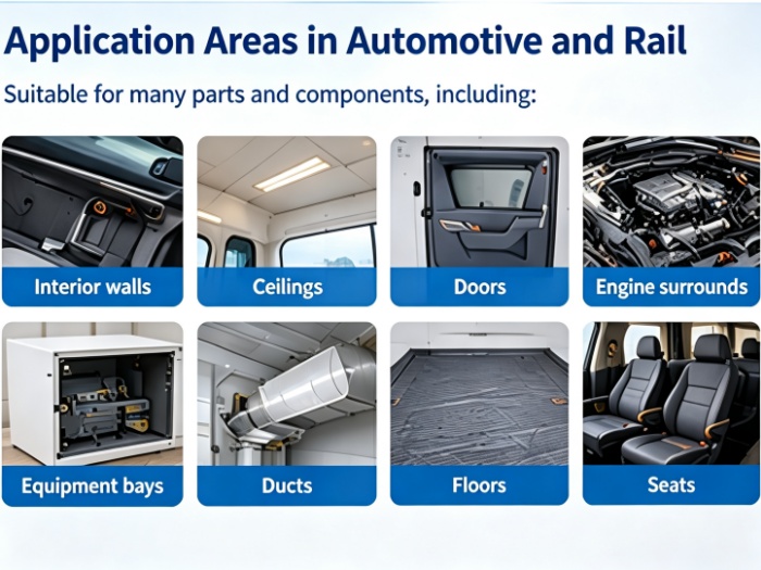 melamine foam used in automotive areas