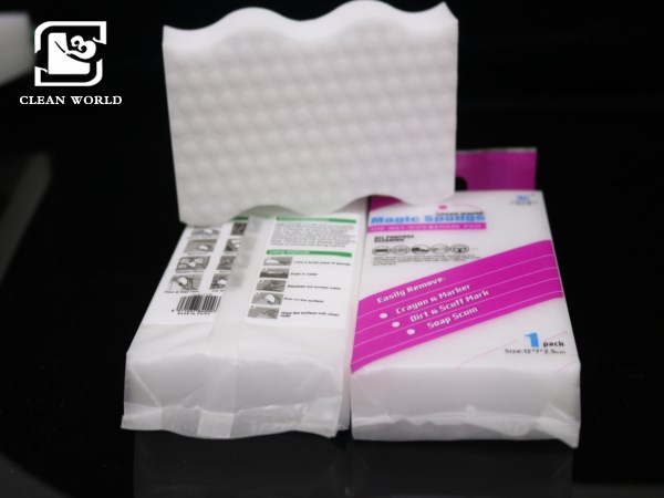 melamine foam magic erasers cleaning blocks and package