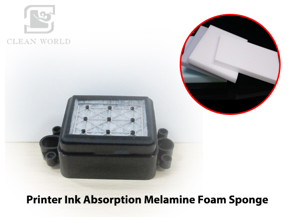 melamine foam sponge on printed machine cleaning