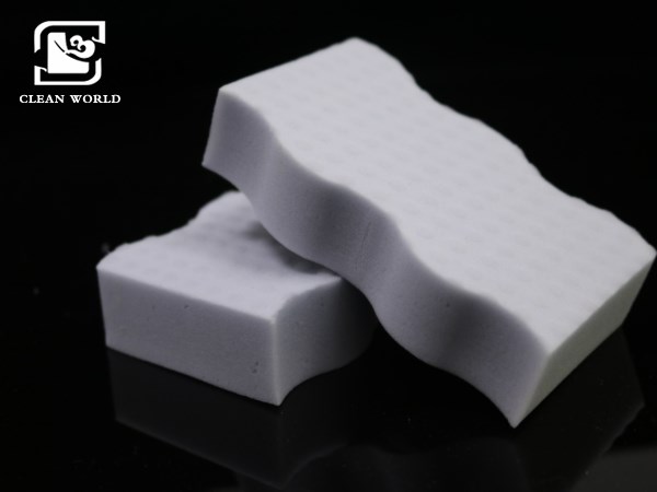 high density grey waved shape compressed melamine foam