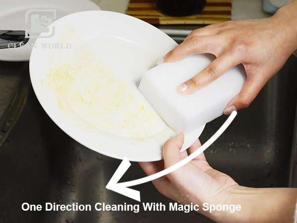 melamine foam cleaning using method