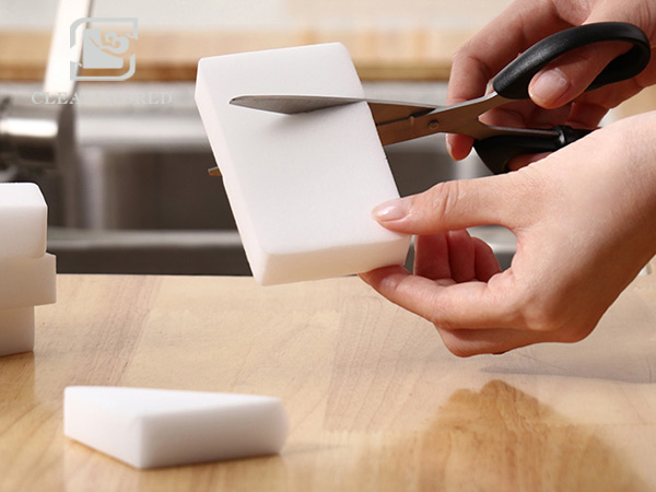 melamine foam sponges cutting using