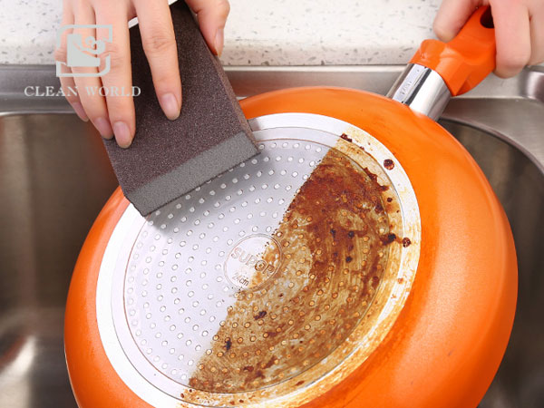 Melamine foam eraser for rust cleaning