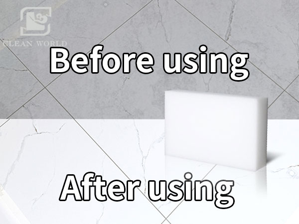 The effect of melamine foam eraser 