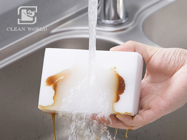 Melamine foam eraser with strong cleaning power