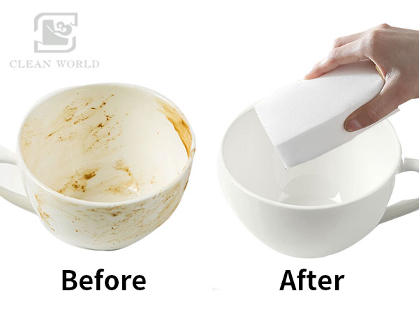 Melamine foam eraser with strong cleaning power