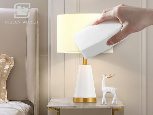 Melamine foam sponge for lampshade cleaning