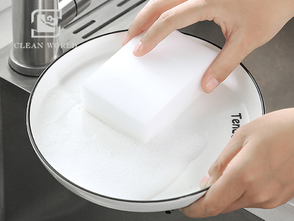Melamine foam erasers for using