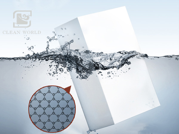 the structure of melamine foam cleaning sponge