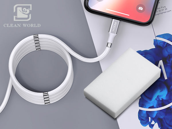 melamine foam sponge for USB cables cleaning