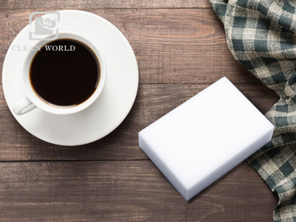 Melamine foam eraser for coffee cups cleaning